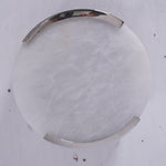 Visual Comfort Melange 14 Small Flush Mount with Alabaster Shade by Kelly Wearstler