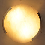 Visual Comfort Melange 14 Small Flush Mount with Alabaster Shade by Kelly Wearstler