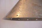 Ron Rezek Modern Steel and Zinc Hanging Lamp, c.1980