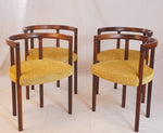 Rare Rosewood Model 195 Dining Chairs by Ole Gjerlov-Knudsen & Torben Lind for France & Son C1960, Set of 4