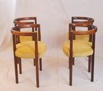 Rare Rosewood Model 195 Dining Chairs by Ole Gjerlov-Knudsen & Torben Lind for France & Son C1960, Set of 4