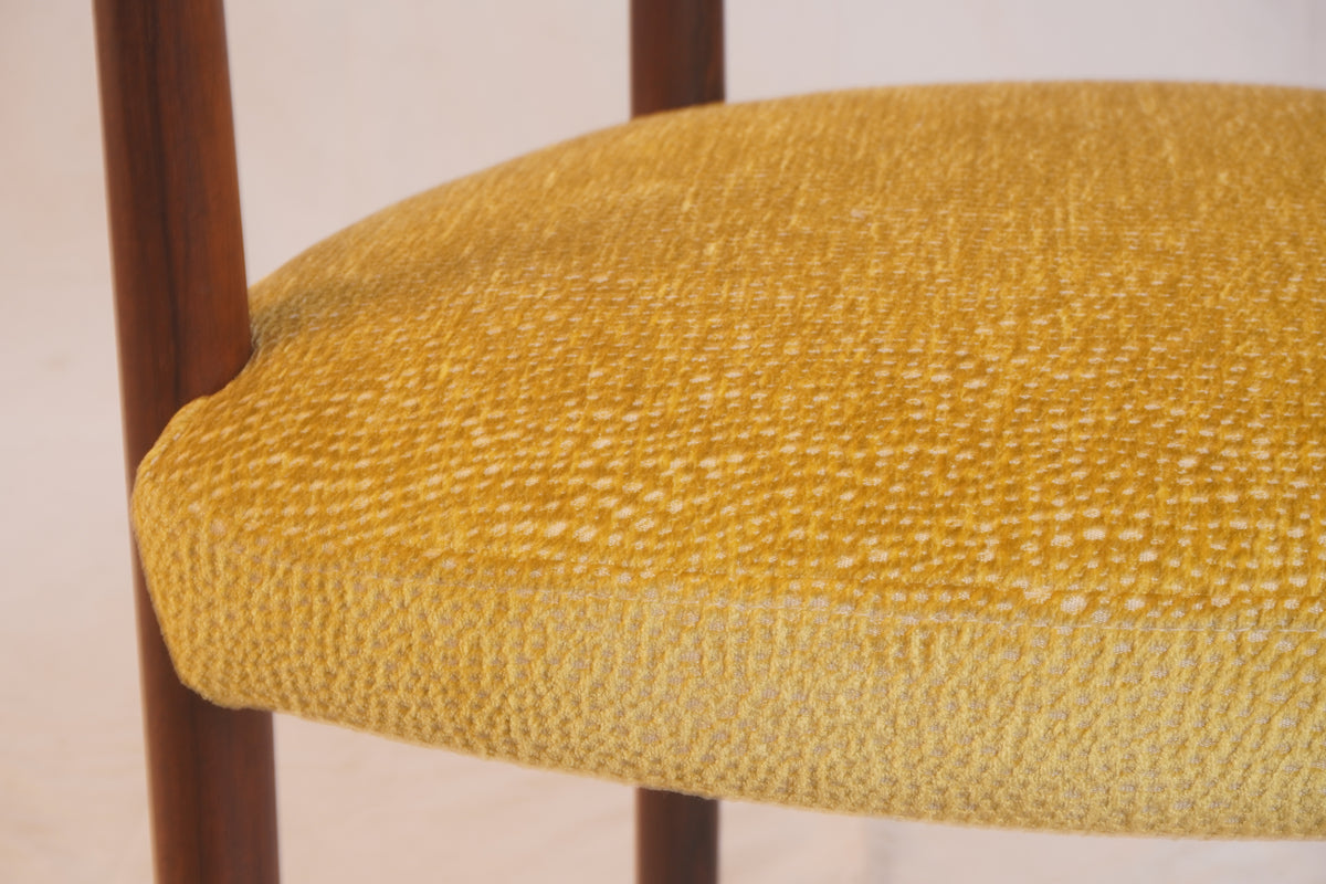 Rare Rosewood Model 195 Dining Chairs by Ole Gjerlov-Knudsen & Torben Lind for France & Son C1960, Set of 4