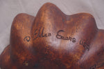 Vintage Ellen Evans Art Pottery Sculpted Seashell Bowl 1996