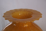 Vintage Italian Lancel Gold Murano Glass Vase