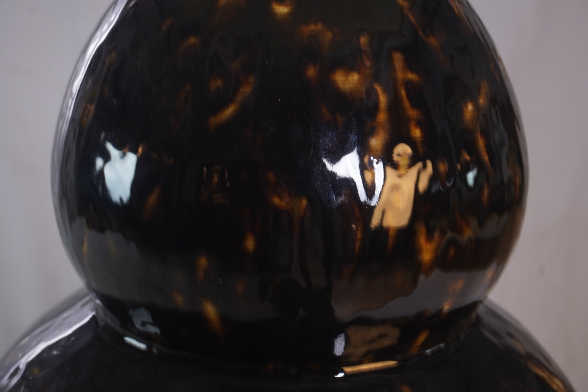 VAUGHAN DESIGNS Avebury Gourd Tortoiseshell Table Lamp