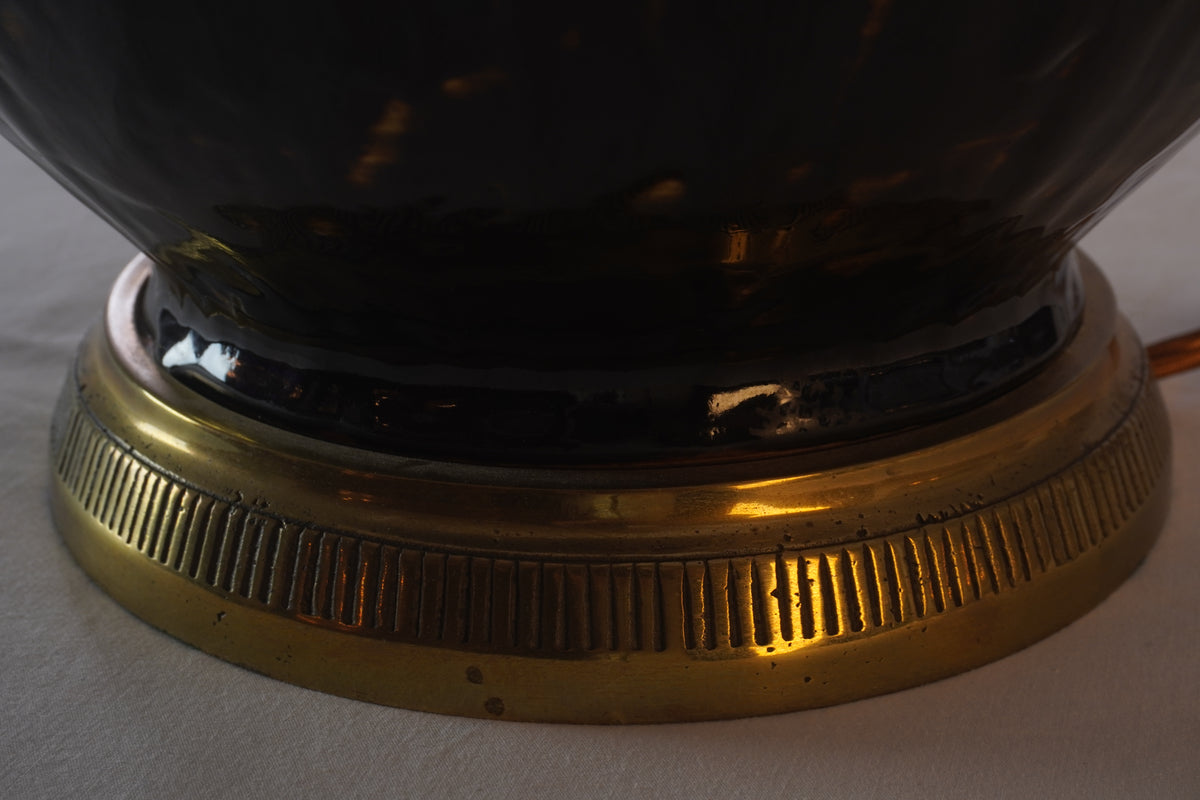 VAUGHAN DESIGNS Avebury Gourd Tortoiseshell Table Lamp