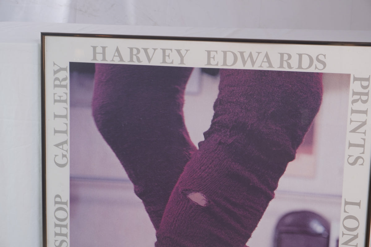 Vintage Harvey Edwards Leg Warmers Dance Ballet Photograph Poster