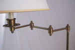 Vintage Maison Jansen Style Swing-Arm Brass Adjustable Reading Floor Lamp