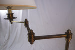 Vintage Maison Jansen Style Swing-Arm Brass Adjustable Reading Floor Lamp