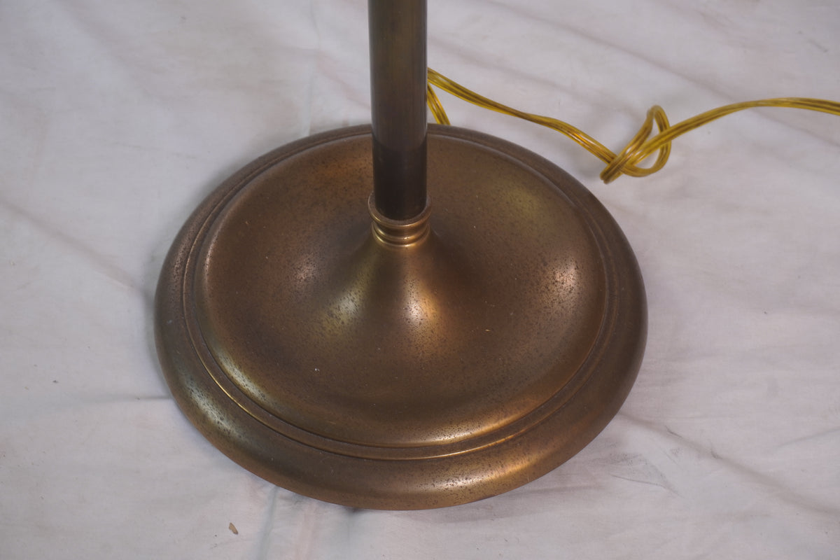 Vintage Maison Jansen Style Swing-Arm Brass Adjustable Reading Floor Lamp