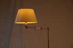 Vintage Maison Jansen Style Swing-Arm Brass Adjustable Reading Floor Lamp
