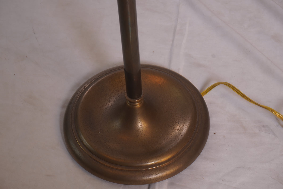 Vintage Maison Jansen Style Swing-Arm Brass Adjustable Reading Floor Lamp