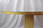 Karl Spring MCM Lacquered Goatskin Dining, Conference Table  C1970s