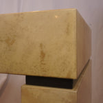 Sally Sirkin Lewis Faux Goatskin Parchment Lacquered Console for J. Robert Scott