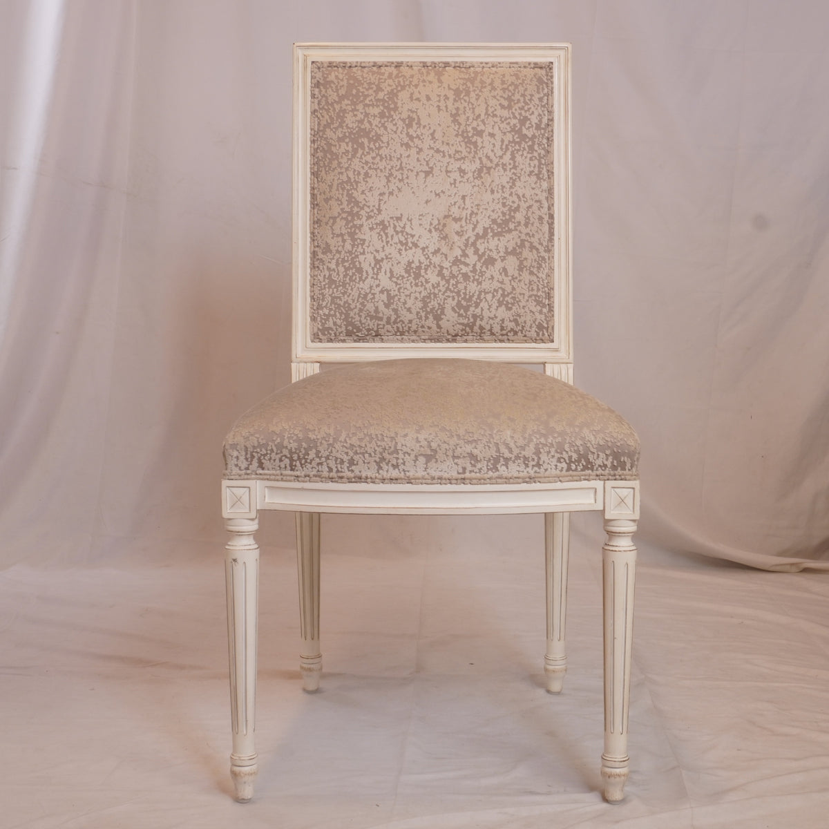 Custom French Louis XVI Style Chairs, Set of 4