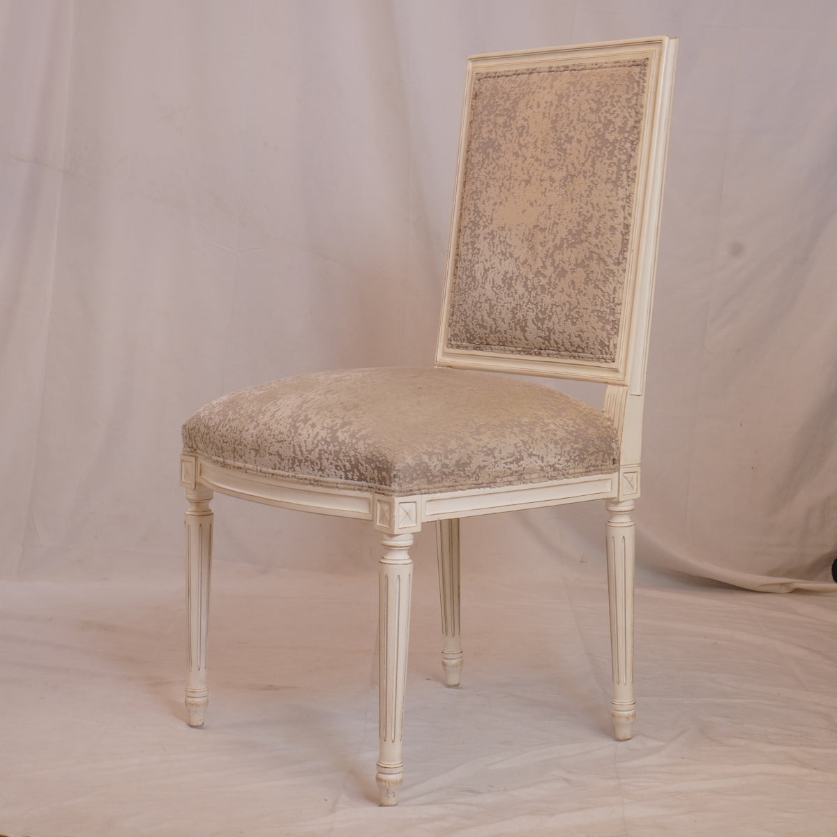 Custom French Louis XVI Style Chairs, Set of 4