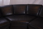 Maurice Villency Modern Leather Sectional Sofa