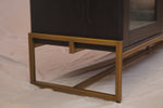 Article Oscuro Media Cabinet Black and Bronze