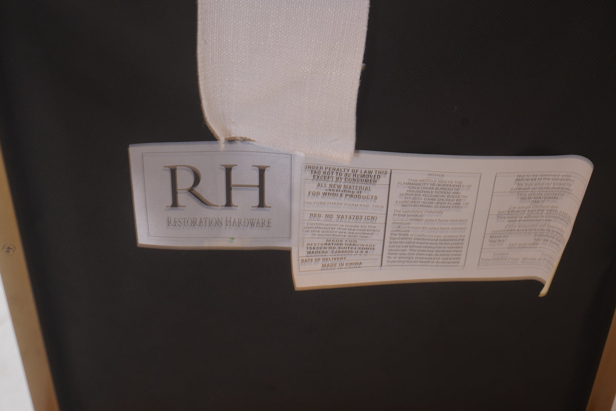 Restoration Hardware Emery Fabric Dining Side Chairs, Pair of