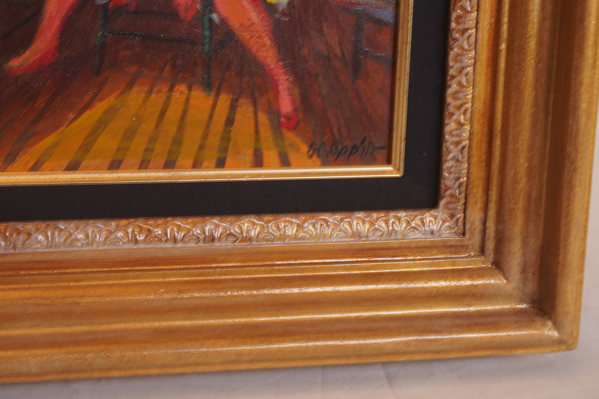 William Gropper Behind the Set Oil Painting, 20th Century