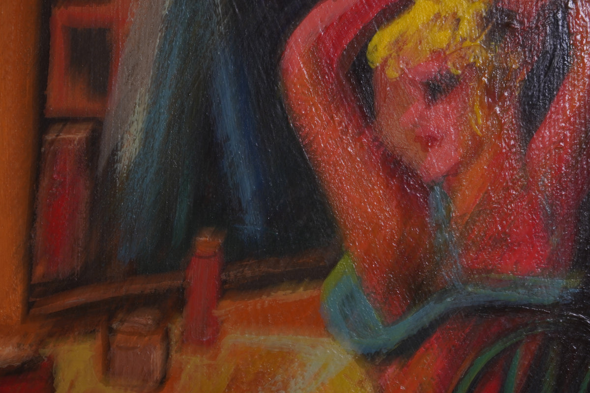 William Gropper Behind the Set Oil Painting, 20th Century