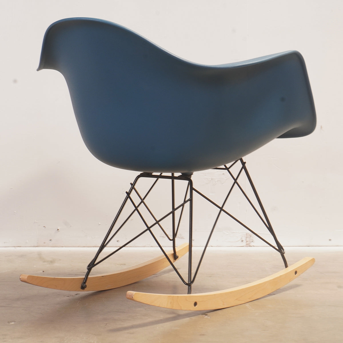 Eames Molded Plastic Armchair, Rocker Base from Herman Miller