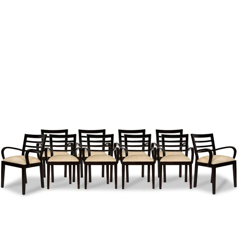 Set of 10 Dakota Jackson Dining Chairs