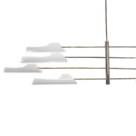 Rare David Weeks x Large Torroja Eight Light Tiered Pendant Light, Chandelier by Eduardo Torroja
