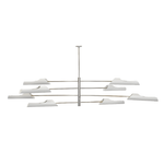 Rare David Weeks x Large Torroja Eight Light Tiered Pendant Light, Chandelier by Eduardo Torroja