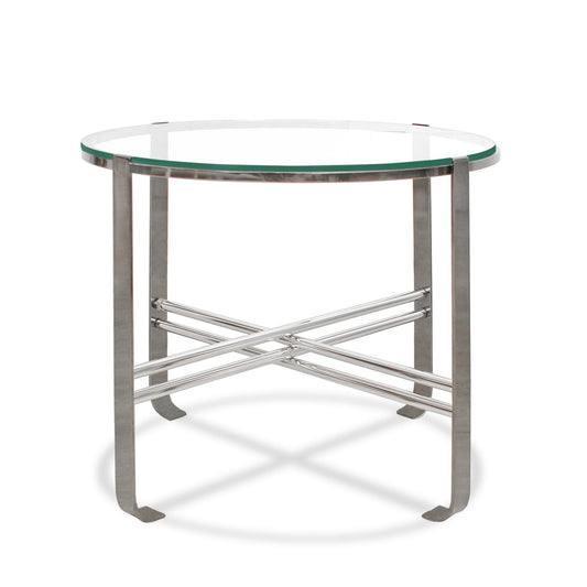 Design Institute America Modern Chrome Center or Side Table