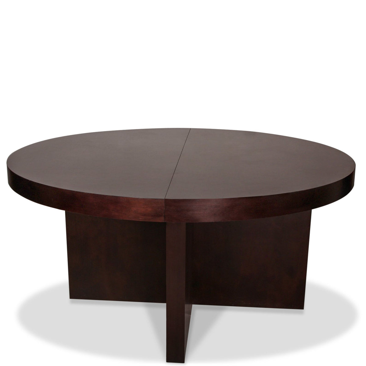 Desiron Lo-Lin Racetrack Round Dining Table with Two Leaves
