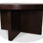 Desiron Lo-Lin Racetrack Round Dining Table with Two Leaves
