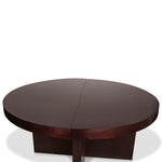 Desiron Lo-Lin Racetrack Round Dining Table with Two Leaves