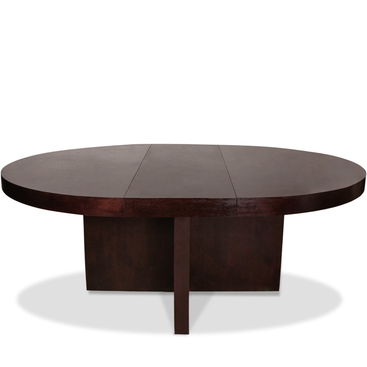 Desiron Lo-Lin Racetrack Round Dining Table with Two Leaves