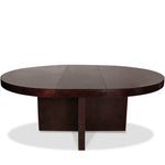 Desiron Lo-Lin Racetrack Round Dining Table with Two Leaves
