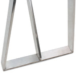 Vintage Modern Glass Drafting Table with Adjustable Sawhorse Legs