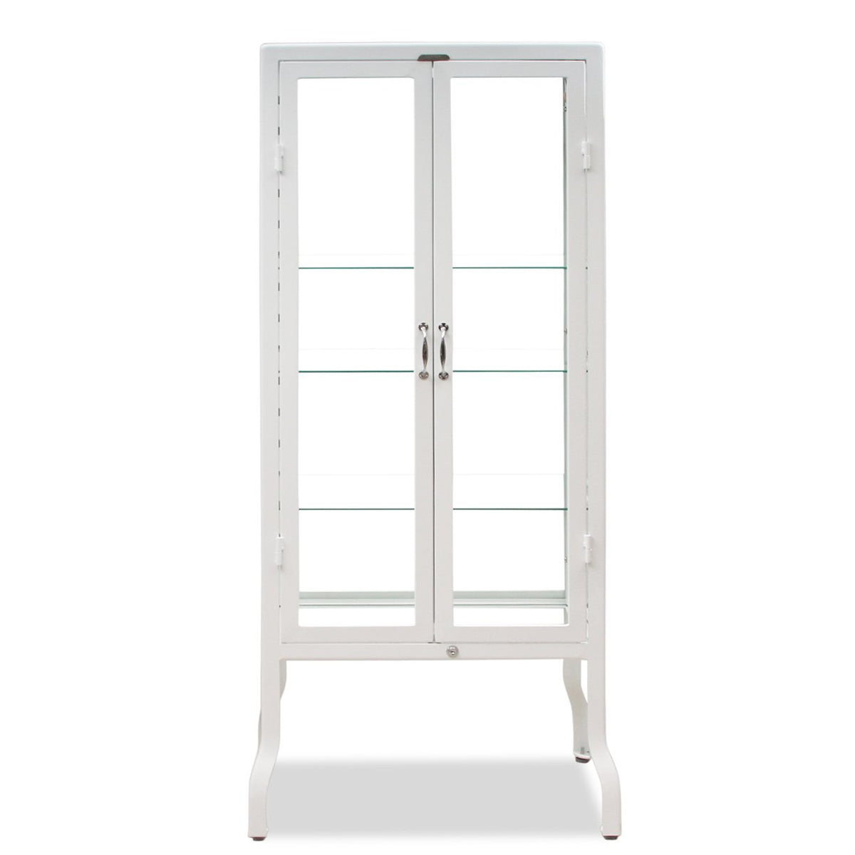 Dulton Modern Industrial Style Steel and Glass Medical Cabinet