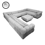 10 Pc Harvey Probber Modular Cubo Sectional Sofa C1970s w/ Stools - Need Re-upholstery