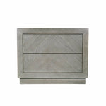 Pair of RH Herringbone Closed Nightstands