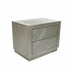 Pair of RH Herringbone Closed Nightstands