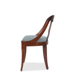 Empire Style Gondola Mahogany Dining Chairs with French Polish, Set of 6