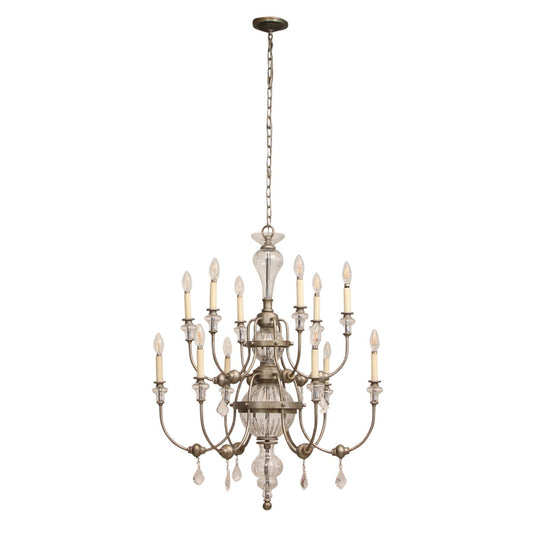 FRENCH COUNTRY Distressed Chandelier