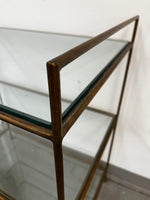 Niermann Weeks Fantome Bar Cart with Gold Leaf Finish
