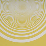 Francis Celentano, Elliptical Series B: White on Light Yellow, 1967