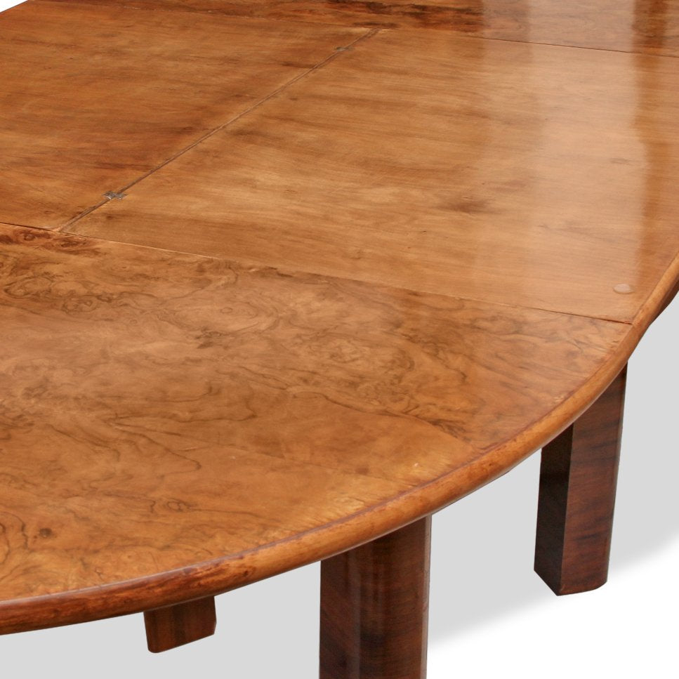 Franciszek Najder Rosewood Dining Table with Hidden Leaves, C1920