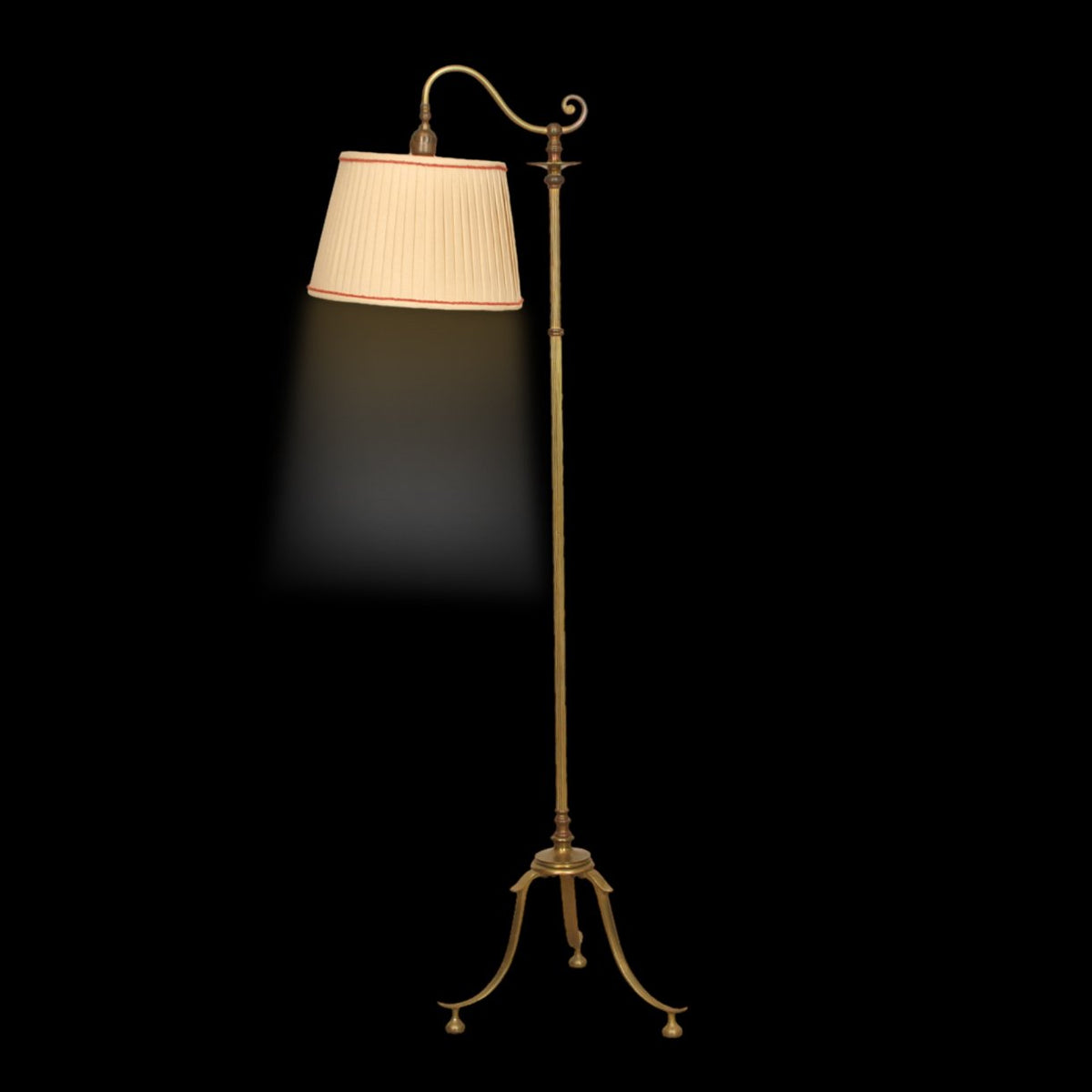 French Style Brass Floor Lamp