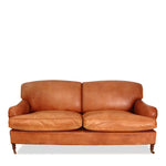 George Smith Scroll Arm Leather Sofa