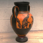 Greek Handmade Pottery Achilles Ajax Playing Pessous