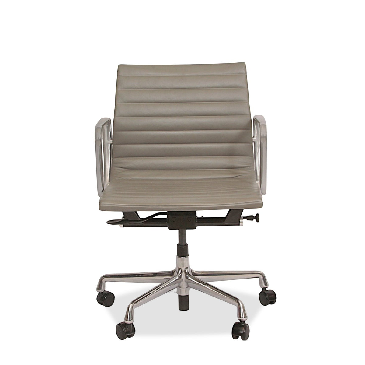 Herman Miller Eames Aluminum Group Leather Management Desk Chair
