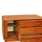 Heywood-Wakefield Credenza Cabinet with Tambour Door and Drawers